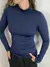 Blusa Termica Inverno Flanelada Golinha Alta Feminino Adulto Segunda Pele Azul Marinho - comprar online