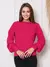 Trico blusa manga longa com tranca moda outono e inverno na internet