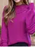 Imagem do Trico blusa manga longa com tranca moda outono e inverno