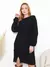 Vestido Basico Mousse Tricot Outono Inverno Casual Dividido Malhado Casual Dividido Malhado