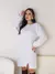 Vestido Basico Mousse Tricot Outono Inverno Casual Dividido Malhado Casual Dividido Malhado - comprar online