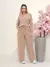 Conjunto De Lanzinha Blusa Manga Longa e Calça Pantalona - Seuconfortotche