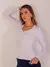 Blusa Segunda Pele Manga Longa Feminina Gola V Térmica Peluciada Frio Inverno Qualidade Premuim na internet