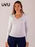 Blusa Segunda Pele Manga Longa Feminina Gola V Térmica Peluciada Frio Inverno Qualidade Premuim - loja online
