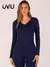 Blusa Segunda Pele Manga Longa Feminina Gola V Térmica Peluciada Frio Inverno Qualidade Premuim - loja online