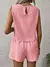 Conjunto de Duas Peças Tecido Feminino para Lazer, Férias de Verão - Seuconfortotche