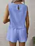 Conjunto de Duas Peças Tecido Feminino para Lazer, Férias de Verão - Seuconfortotche