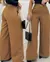 Calça Pantalona Com Cinto Alfaiataria feminina