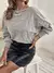 Blusa De Frio Suéter Tricot Manga Morcego Inverno