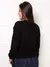 Trico blusa manga longa com tranca moda outono e inverno