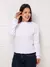 Trico blusa manga longa com tranca moda outono e inverno - loja online