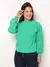Trico blusa manga longa com tranca moda outono e inverno - comprar online