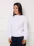 Trico blusa manga longa com tranca moda outono e inverno