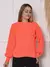 Trico blusa manga longa com tranca moda outono e inverno - loja online
