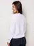 Trico blusa manga longa com tranca moda outono e inverno