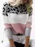 Blusa Tricot Manga Longa Onça
