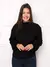Trico blusa manga longa com tranca moda outono e inverno na internet