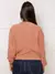 Trico blusa manga longa com tranca moda outono e inverno - Seuconfortotche