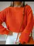 Trico blusa manga longa com tranca moda outono e inverno - comprar online