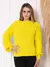 Trico blusa manga longa com tranca moda outono e inverno na internet