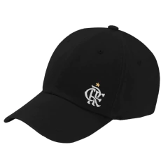 Boné Flamengo Bordado Crf Licenciado Aba Curva Preto - comprar online