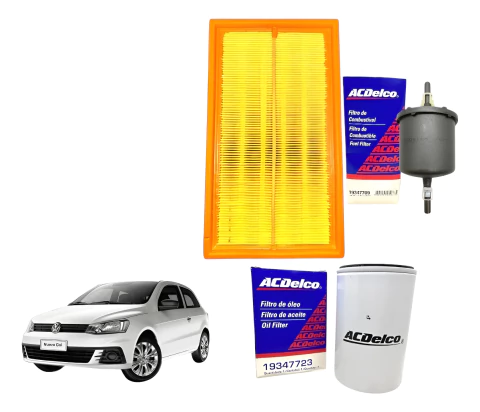Kit Service 3 Filtros Para Volkswagen Gol Power Gol