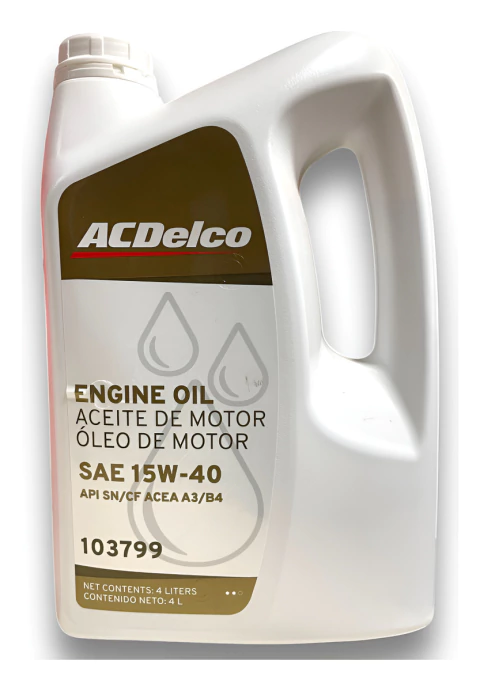 Aceite 15w40 Mineral Acdelco X 4 Litros Nafta Diesel Gnc