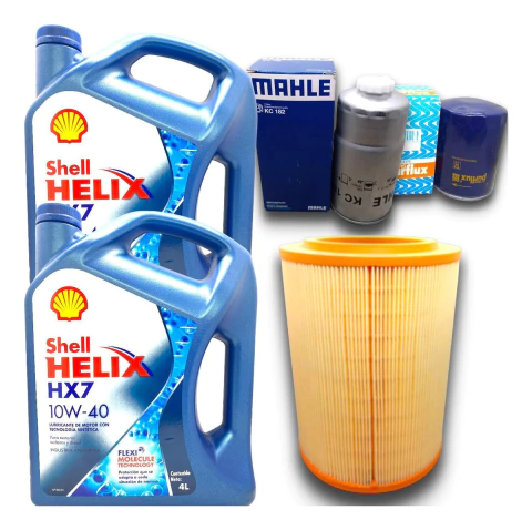 Kit Aceite Shell 10w40 Y Filtros K2500 K 2500 2.5 Dde 2014