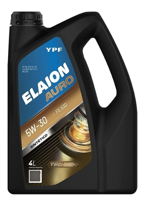 Aceite 5w30 Sintetico Ypf Elaion Auro Nafta Diesel 4 Litros