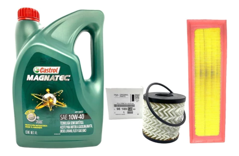 Kit Service Aceite 10w40 Y Filtros Peugeot 208 1.6 Vti C3