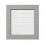 Moldura de quadro Madeira Gray Shiplap 14X14cm Hampton Art