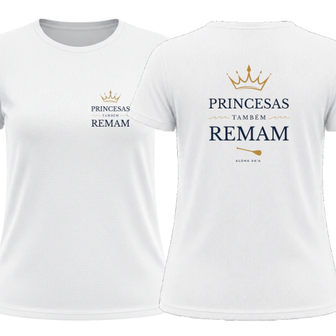 PRINCESAS TAMBÉM REMAM - Camiseta dry fit feminina