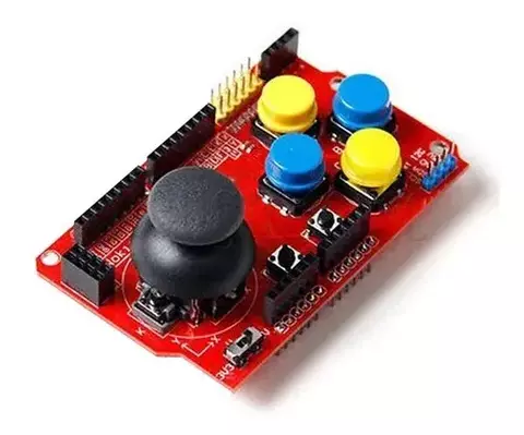 Joystick Shield 7 Pulsadores Con Interfaces Arduino - comprar online
