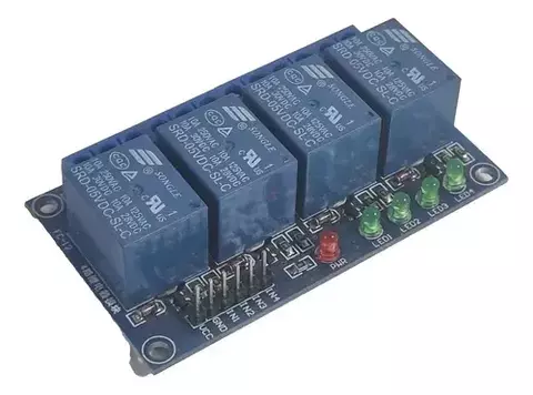 Modulo De Rele Optoacoplado 4 Canales 10a Arduino - comprar online
