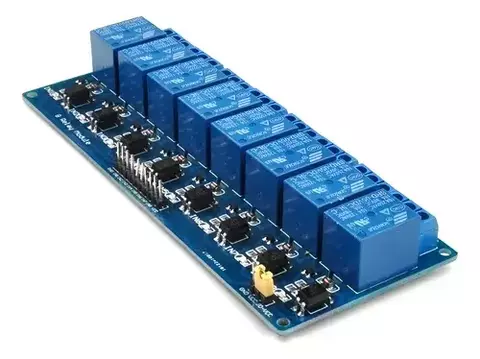 Modulo Rele 8 Canales 5v 10a 8 Canales Optoacoplado Arduino - comprar online