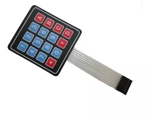 Teclado Membrana Matricial 4x4 Autoadhesivo Arduino - comprar online