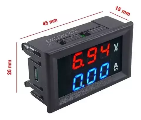 Voltimetro De Panel Display 0,56 Digital 3 Digitos 0 - 30v - comprar online