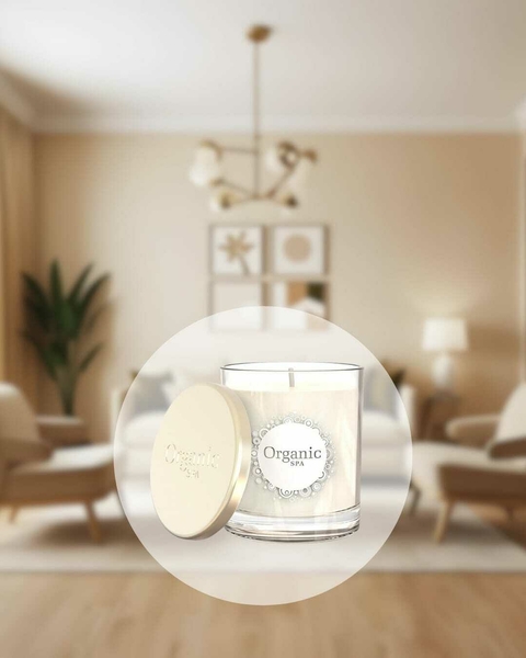 Vela Aromática Organic Spa Vainilla Sandalo.