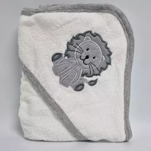 Toallón con Capucha Bordada - León - comprar online