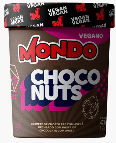 Pote Sorvete Mondo Choconuts 473ml - Mondo - comprar online