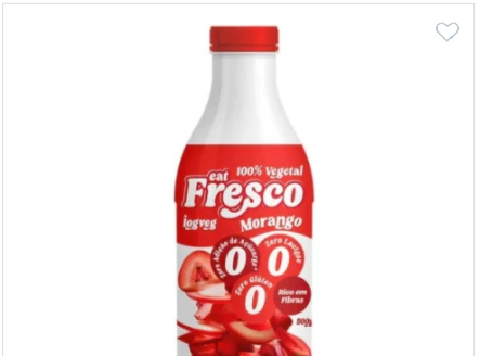 Alimento Vegetal Iogurte de (50%OFF) morango 500g - Eat Fresco