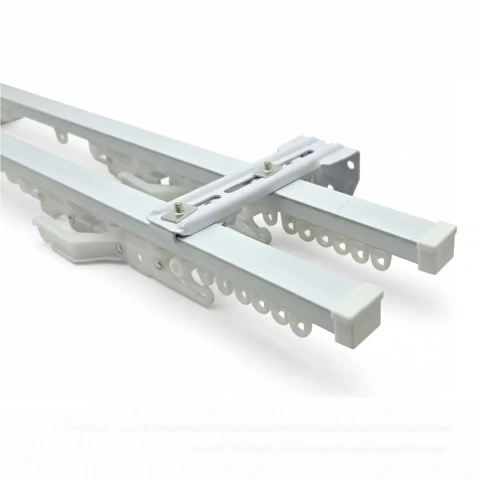 Riel DOBLE Soul De Aluminio Con Cruce Magnetico (PARA PARED)