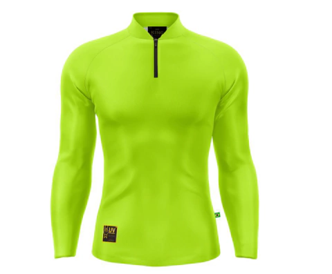 Camiseta Lisa Gola Padre UV 50 Amarelo - King Brasil