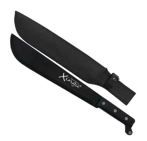Facão Esportivo Caça Pesca Com Bainha Preta - Xingu
