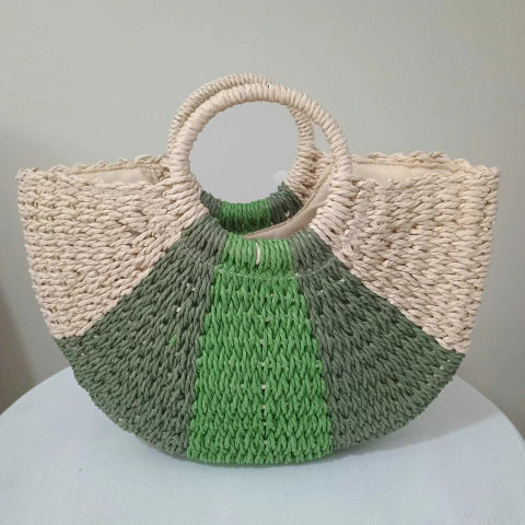 Bolsa de Palha Modelo Meia Lua - comprar online
