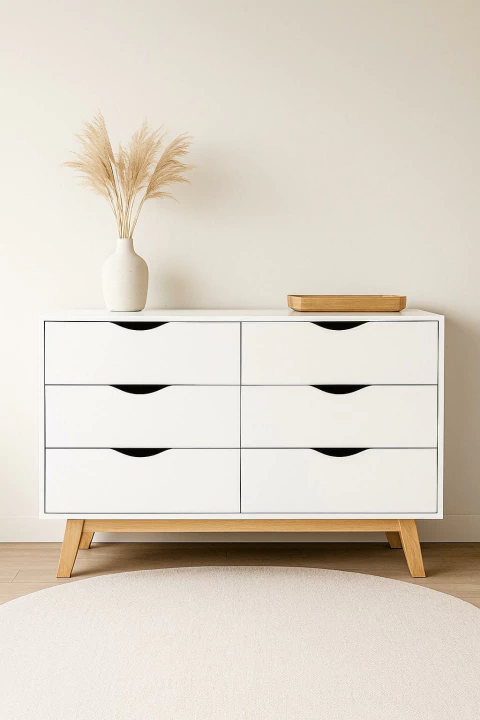 Cómoda Cajonera Eva Blanca - comprar online