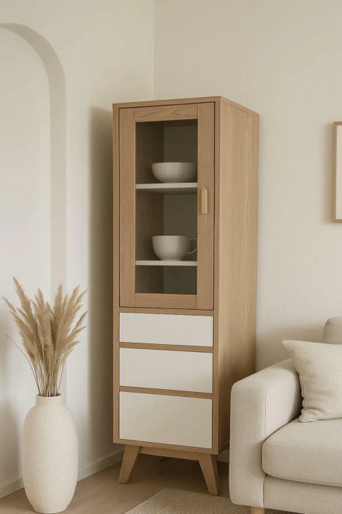 Cristalero Vitrina Nordico Escandinavo Talin - comprar online