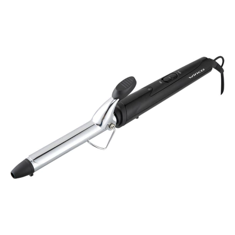 Buclera Rizador De Pelo Rulos Bucleadora Cromo Winco W195 Negro - comprar online