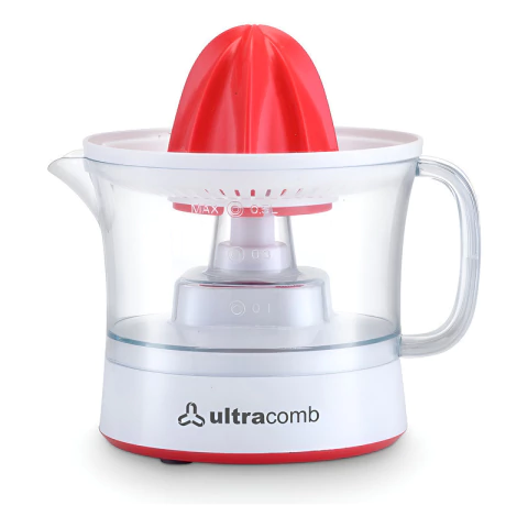 Exprimidor De Cítricos Ultracomb Ex 2302 X2 Cono 500ml - 25w Blanco/rojo 50hz