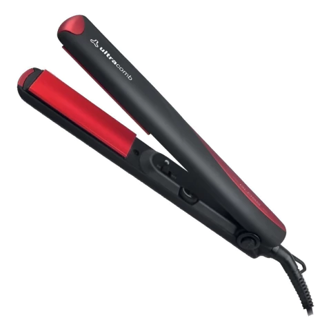 Planchita Pelo Alisado Ultracomb Gloss Ap4402 Ion Tourmaline Negro/rojo - comprar online